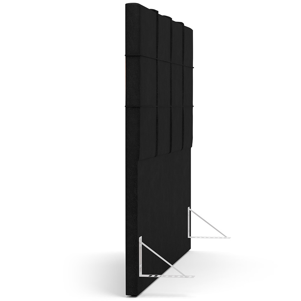 Cabeceira Cama Box Casal 140 cm Roma W01 Couríssimo Preto - Lyam