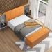 Cabeceira Cama Box Casal 140 cm Roma W01 Couríssimo Whisky - Lyam