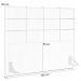 Cabeceira Cama Box Casal 140 cm Roma W01 Couríssimo Whisky - Lyam