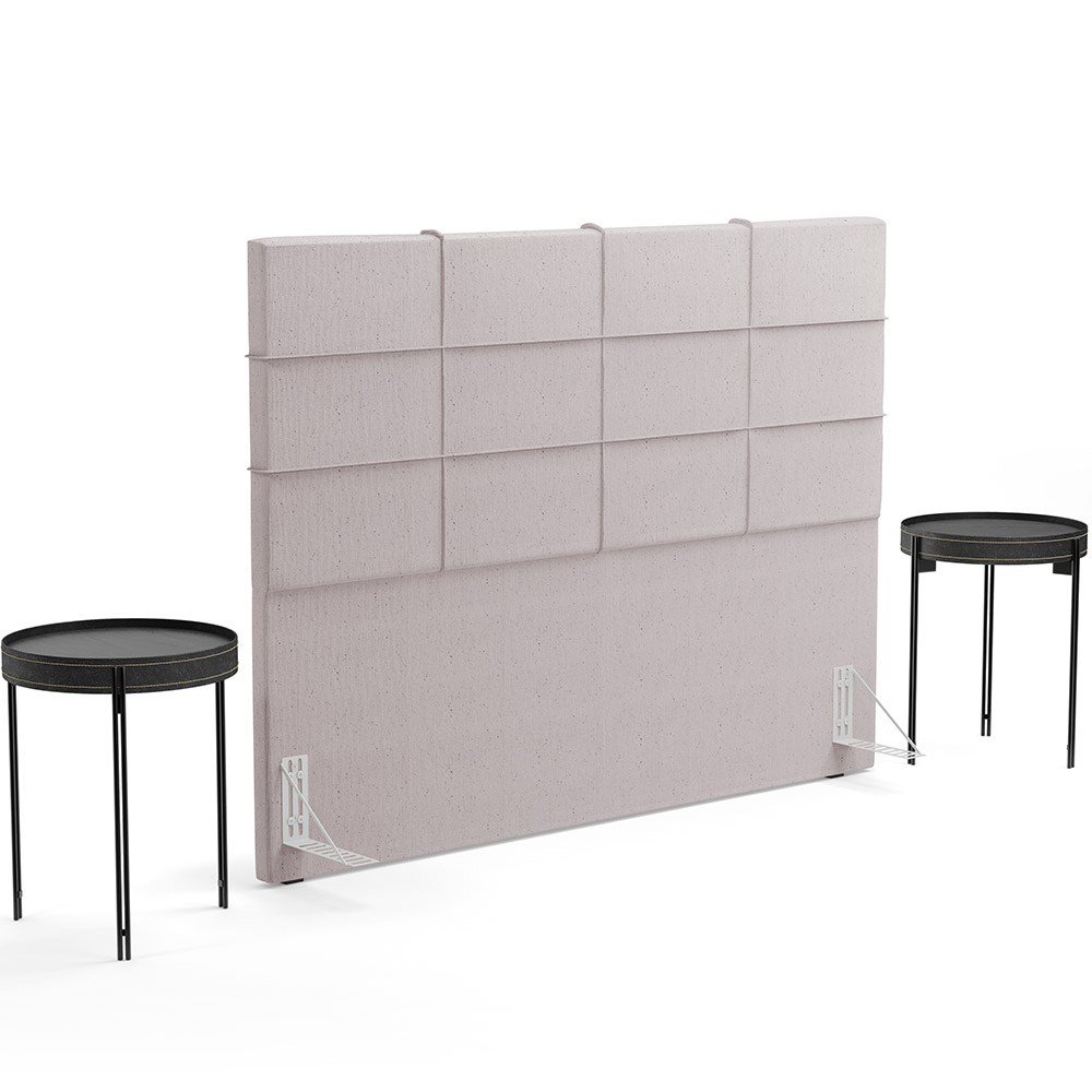 Cabeceira Cama Box Casal 140 cm Roma W01 Linho Bege - Lyam