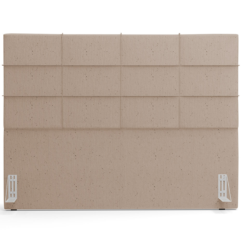 Cabeceira Cama Box Casal 140 cm Roma W01 Linho Bege Escuro - Lyam