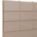 Cabeceira Cama Box Casal 140 cm Roma W01 Linho Bege Escuro - Lyam