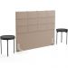 Cabeceira Cama Box Casal 140 cm Roma W01 Linho Bege Escuro - Lyam