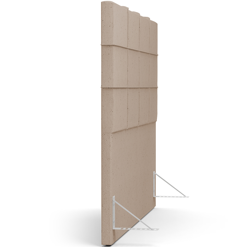 Cabeceira Cama Box Casal 140 cm Roma W01 Linho Bege Escuro - Lyam