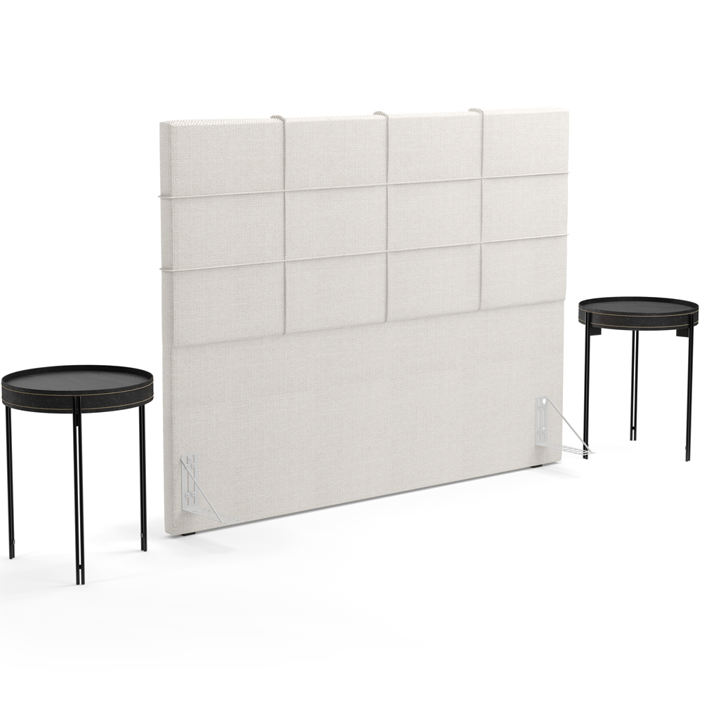 Cabeceira Cama Box Casal 140 cm Roma W01 Linho Champagne - Lyam
