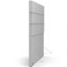 Cabeceira Cama Box Casal 140 cm Roma W01 Linho Cinza - Lyam
