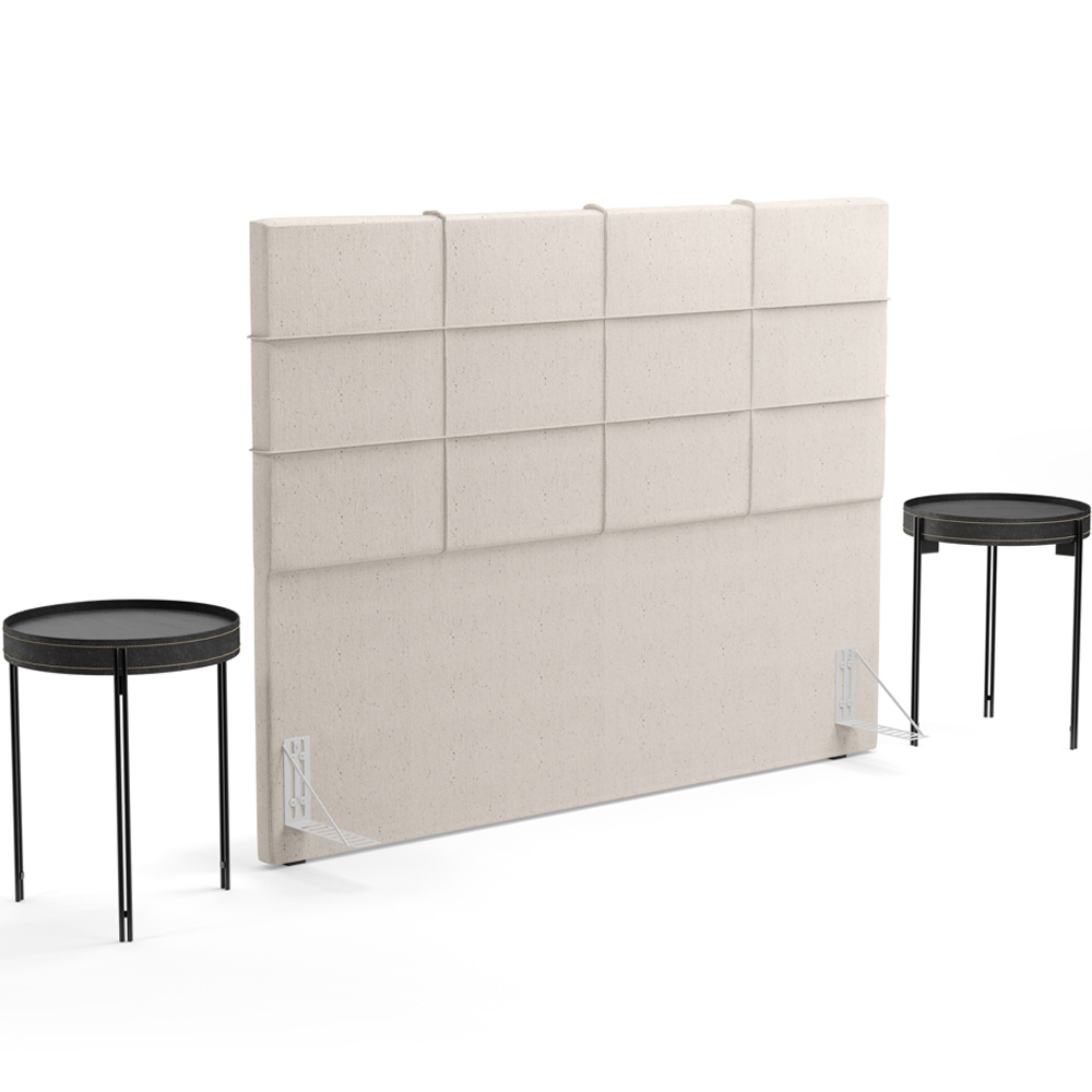 Cabeceira Cama Box Casal 140 cm Roma W01 Linho Cru - Lyam