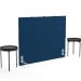 Cabeceira Cama Box Casal 140 cm Roma W01 Suede Azul Marinho - Lyam