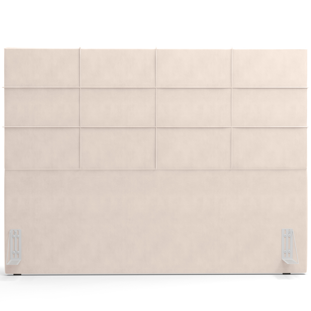 Cabeceira Cama Box Casal 140 cm Roma W01 Suede Bege - Lyam