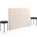Cabeceira Cama Box Casal 140 cm Roma W01 Suede Bege - Lyam