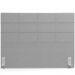 Cabeceira Cama Box Casal 140 cm Roma W01 Suede Cinza - Lyam