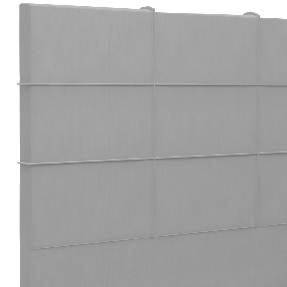 Cabeceira Cama Box Casal 140 cm Roma W01 Suede Cinza - Lyam