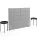Cabeceira Cama Box Casal 140 cm Roma W01 Suede Cinza - Lyam