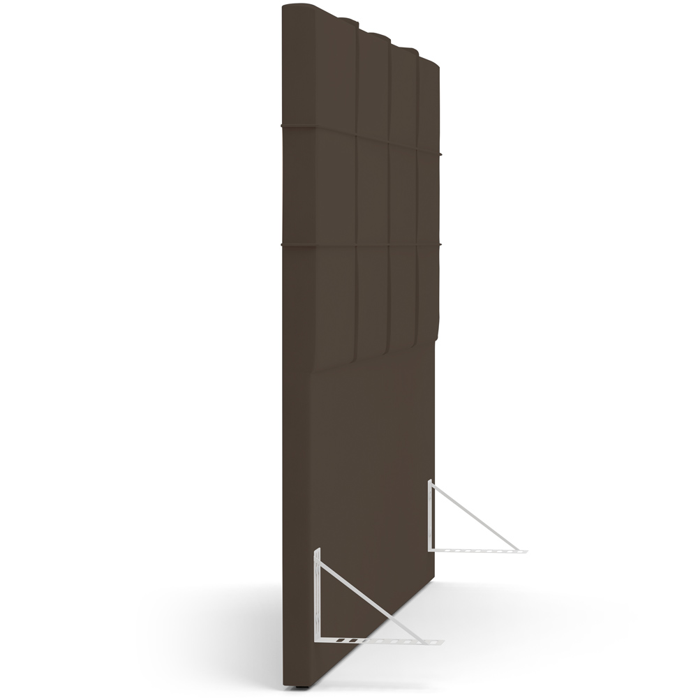 Cabeceira Cama Box Casal 140 cm Roma W01 Suede Marrom - Lyam
