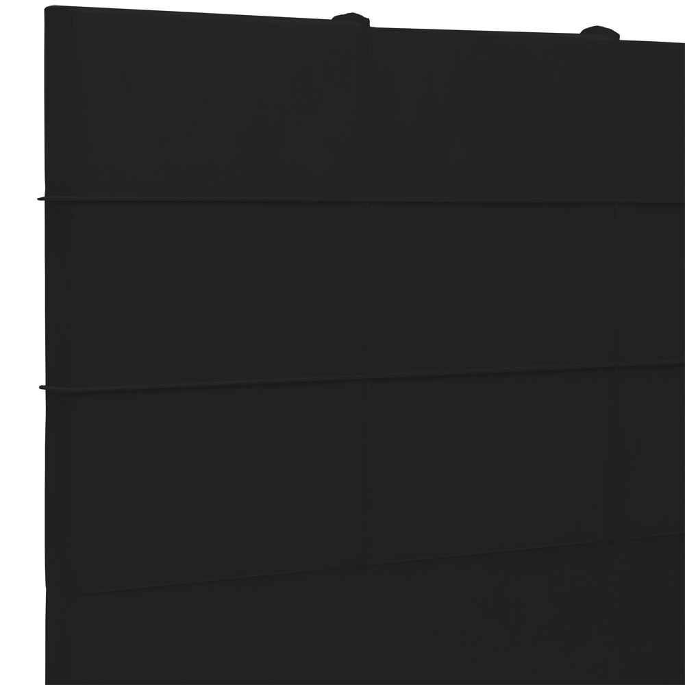 Cabeceira Cama Box Casal 140 cm Roma W01 Suede Preto - Lyam