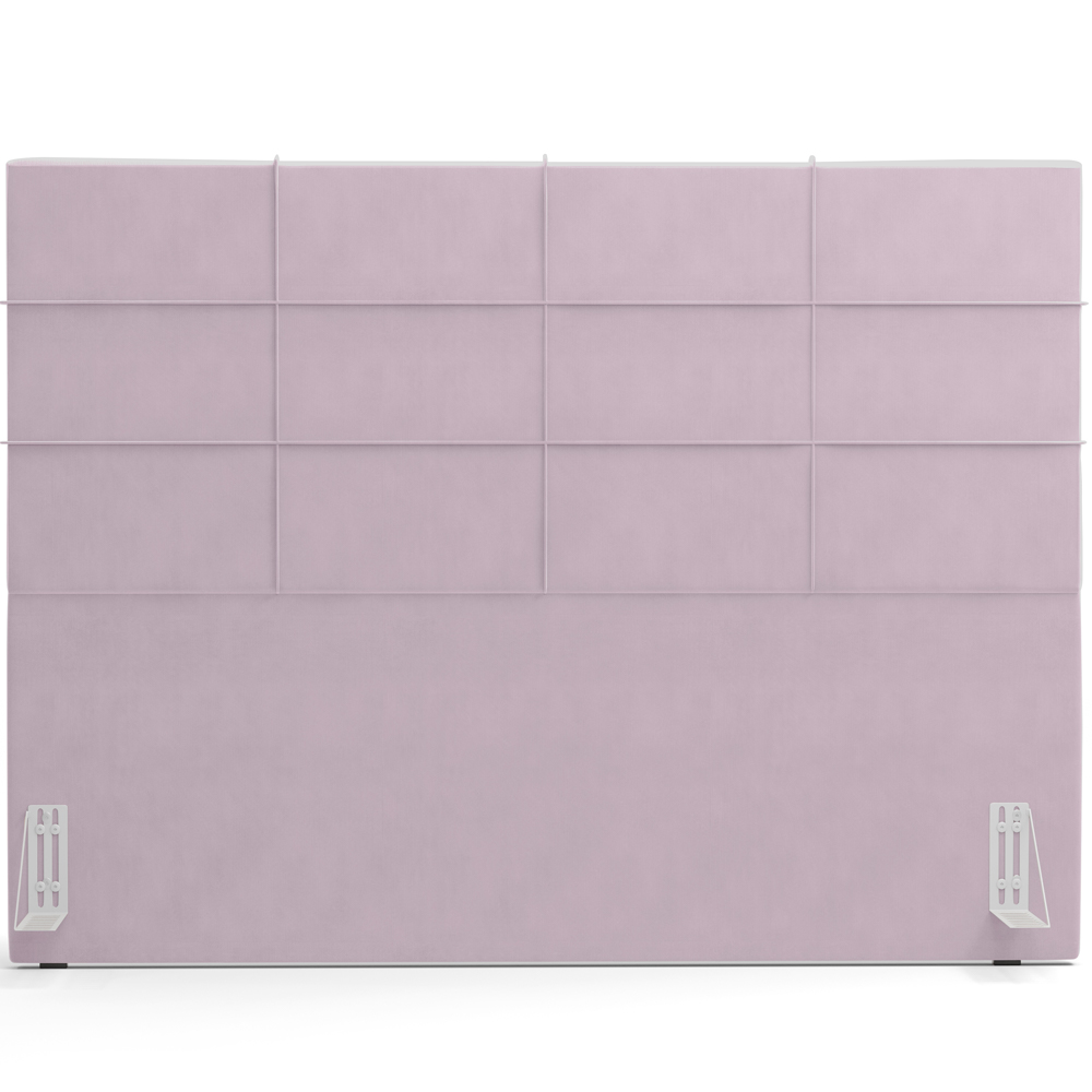Cabeceira Cama Box Casal 140 cm Roma W01 Suede Rosê - Lyam