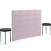 Cabeceira Cama Box Casal 140 cm Roma W01 Suede Rosê - Lyam
