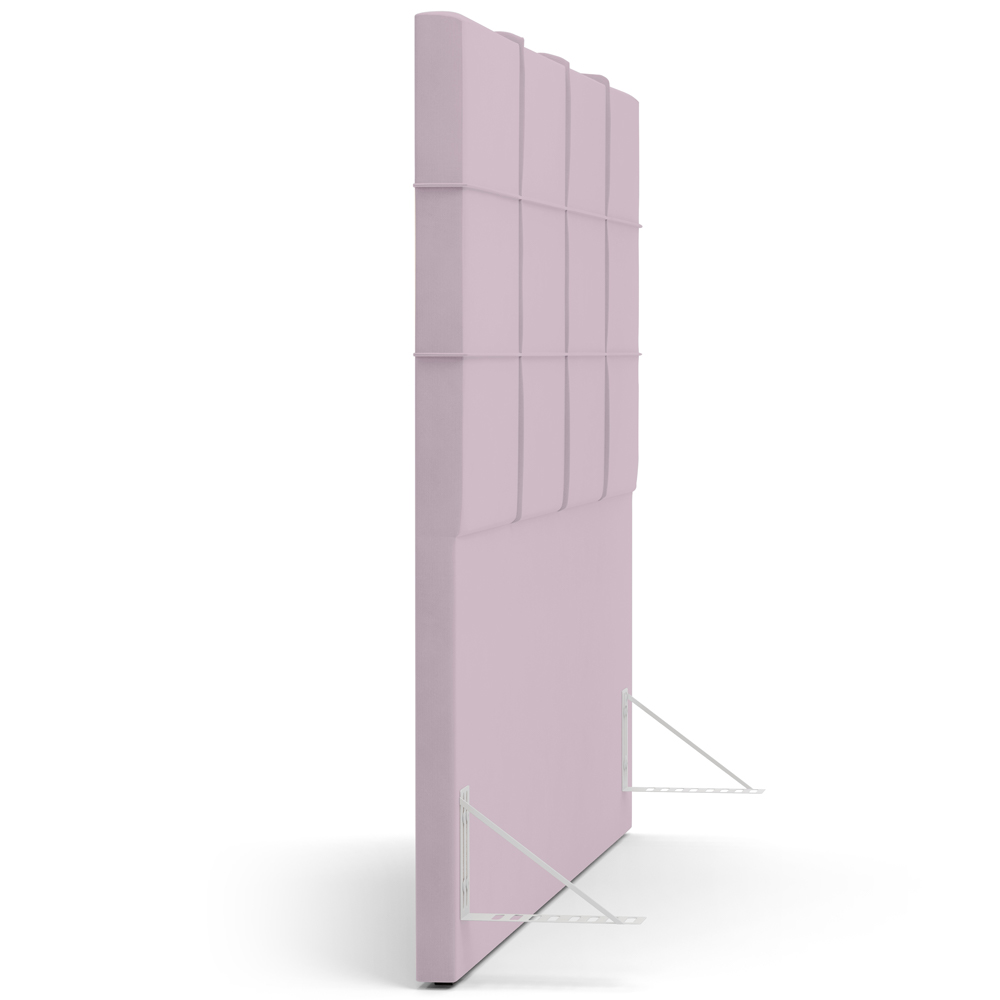 Cabeceira Cama Box Casal 140 cm Roma W01 Suede Rosê - Lyam