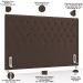 Cabeceira Cama Box Casal 140cm Estofada Frizza P05 Veludo Marrom - Lyam Decor