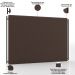 Cabeceira Cama Box Casal 140cm Estofada Goya P05 Veludo Marrom - Lyam Decor