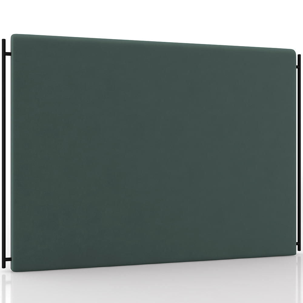 Cabeceira Cama Box Casal 140cm Estofada Goya P05 Veludo Verde Musgo - Lyam Decor