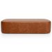 Cabeceira Cama Box Casal 140cm Lanna com Puff Recamier Doha W01 Couríssimo Camel - Lyam Decor