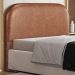 Cabeceira Cama Box Casal 140cm Orgânica Lanna W01 Couríssimo Camel - Lyam Decor