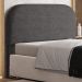 Cabeceira Cama Box Casal 140cm Orgânica Lanna W01 Linho Cinza Escuro - Lyam Decor