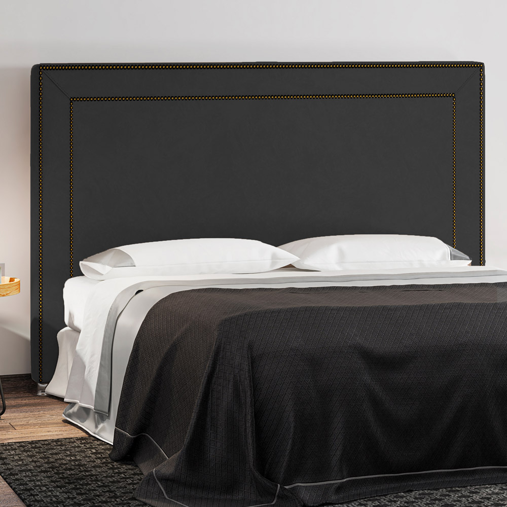Cabeceira Cama Box Casal 160 cm P05 Berlim Veludo Preto - Lyam