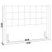 Cabeceira Cama Box Casal 160 cm P05 Paris Veludo Azul Marinho - Lyam
