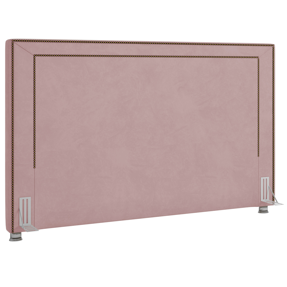 Cabeceira Cama Box Casal 195 cm P05 Berlim Veludo Rosê - Lyam