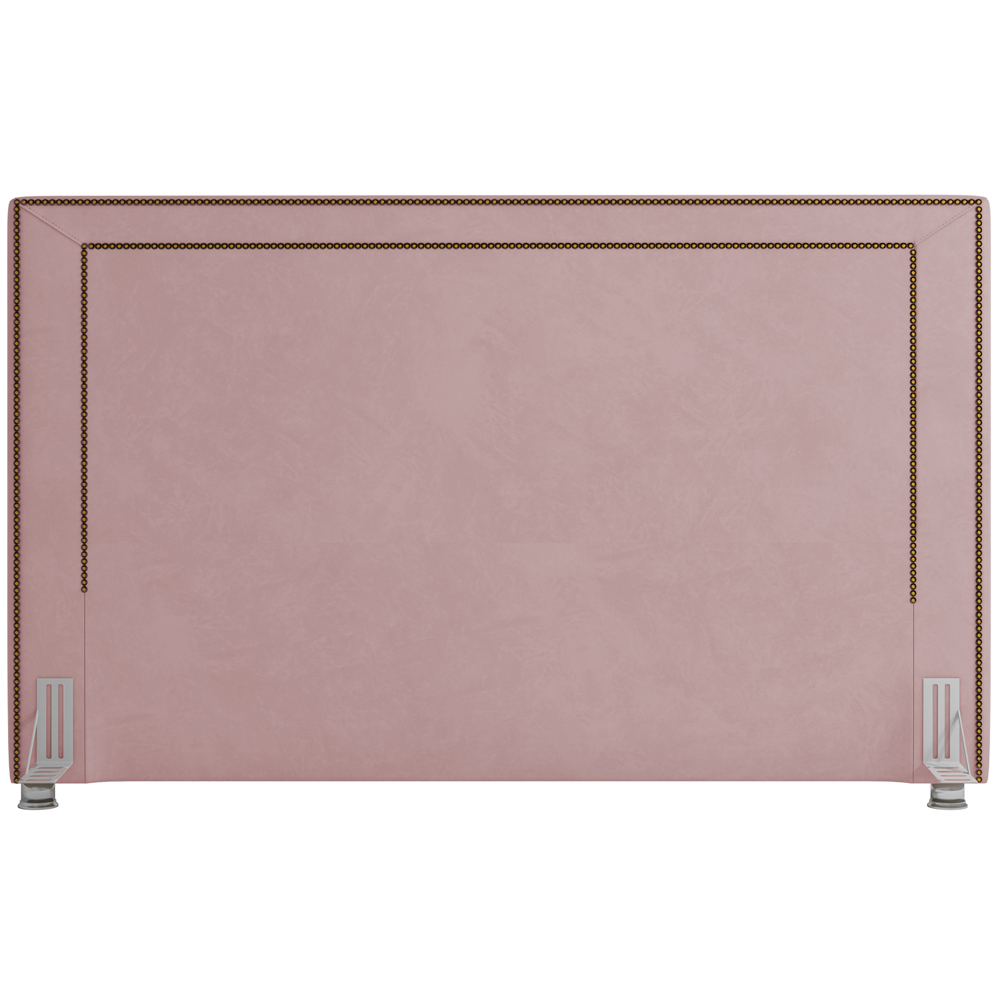 Cabeceira Cama Box Casal 195 cm P05 Berlim Veludo Rosê - Lyam
