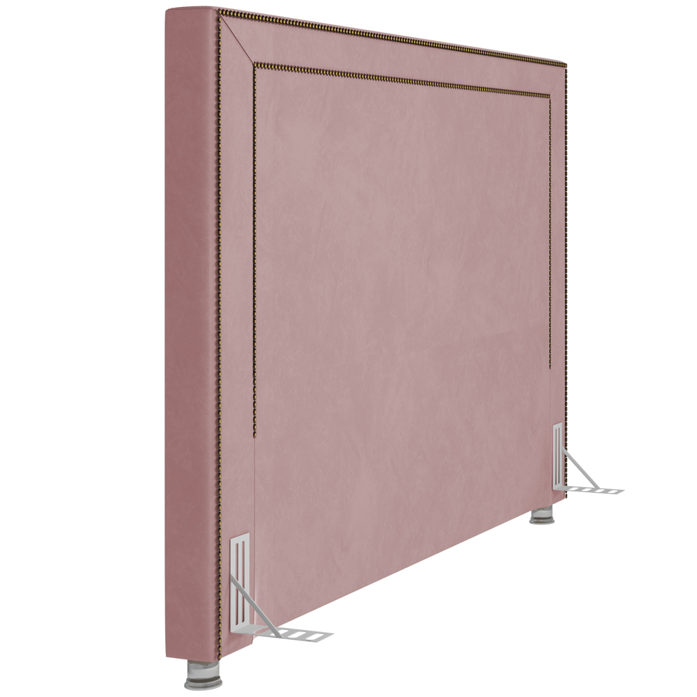 Cabeceira Cama Box Casal 195 cm P05 Berlim Veludo Rosê - Lyam