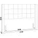 Cabeceira Cama Box Casal 195 cm P05 Paris Veludo Azul Marinho - Lyam