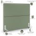Cabeceira Cama Box Casal Com Tachas 140 cm Vicenza L02 Bouclê Oliva - Lyam Decor