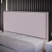 Cabeceira Cama Box Casal Com Tachas 140 cm Vicenza L02 Bouclê Rosê - Lyam Decor