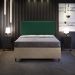 Cabeceira Cama Box Casal Com Tachas 140 cm Vicenza L02 Bouclê Verde - Lyam Decor