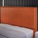 Cabeceira Cama Box Casal Com Tachas 140 cm Vicenza L02 Couríssimo Camel - Lyam Decor