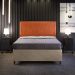 Cabeceira Cama Box Casal Com Tachas 140 cm Vicenza L02 Couríssimo Camel - Lyam Decor