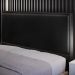 Cabeceira Cama Box Casal Com Tachas 140 cm Vicenza L02 Couríssimo Preto - Lyam Decor