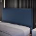 Cabeceira Cama Box Casal Com Tachas 140 cm Vicenza L02 Facto Azul Marinho - Lyam Decor