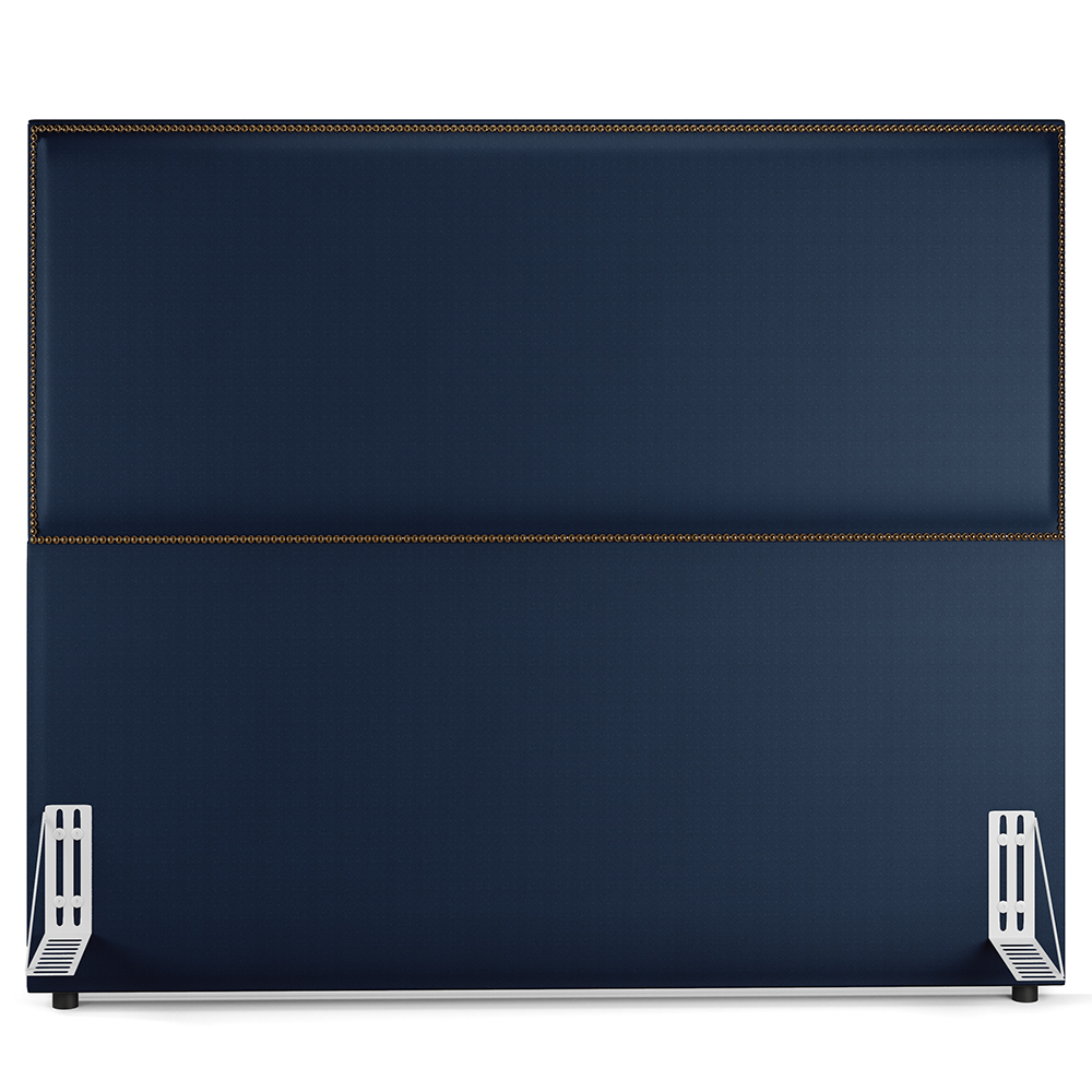 Cabeceira Cama Box Casal Com Tachas 140 cm Vicenza L02 Facto Azul Marinho - Lyam Decor