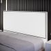 Cabeceira Cama Box Casal Com Tachas 140 cm Vicenza L02 Facto Branco - Lyam Decor
