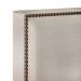 Cabeceira Cama Box Casal Com Tachas 140 cm Vicenza L02 Linho Bege - Lyam Decor