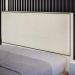 Cabeceira Cama Box Casal Com Tachas 140 cm Vicenza L02 Linho Champagne - Lyam Decor