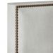 Cabeceira Cama Box Casal Com Tachas 140 cm Vicenza L02 Linho Cinza - Lyam Decor