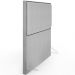 Cabeceira Cama Box Casal Com Tachas 140 cm Vicenza L02 Linho Cinza - Lyam Decor