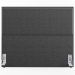 Cabeceira Cama Box Casal Com Tachas 140 cm Vicenza L02 Linho Cinza Escuro - Lyam Decor
