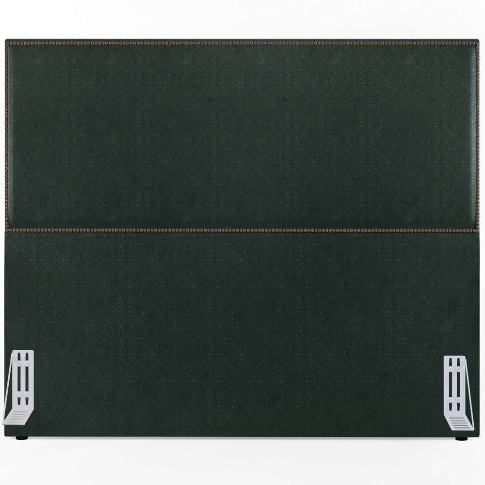 Cabeceira Cama Box Casal Com Tachas 140 cm Vicenza L02 Linho Verde Musgo - Lyam Decor