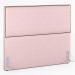 Cabeceira Cama Box Casal Com Tachas 140 cm Vicenza L02 Suede Rosê - Lyam Decor